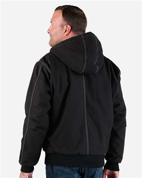 Men's Modern Hooded Jacket – On Model – Back