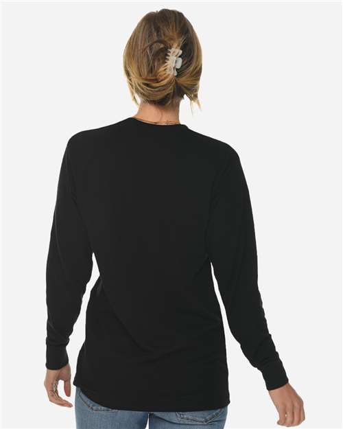 Unisex Heavyweight Long Sleeve Tee – On Model – Back