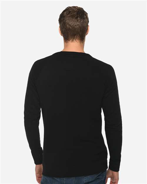 Unisex French Terry Crewneck Sweatshirt – On Model – Back