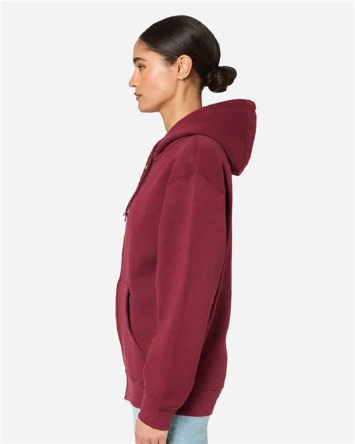 Unisex Premium Full-Zip Hoodie Sweatshirt – On Model – Side