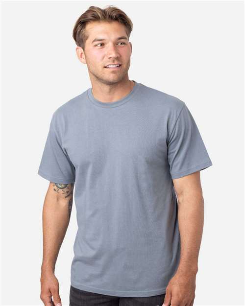 Unisex Reclaimist Fiber Vibes T-Shirt – On Model – Side