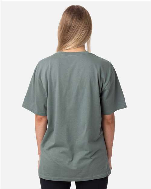Unisex Reclaimist Fiber Vibes T-Shirt – On Model – Back