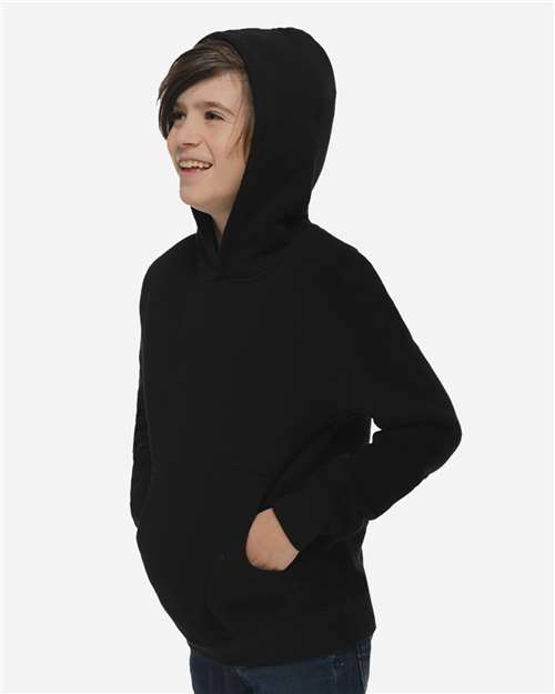 Youth Premium Hoodie Sweatshirt – On Model – Side