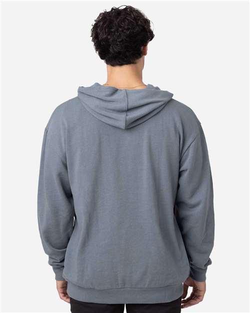 Unisex Reclaimist Fiber Hooded Sweatshirt – On Model – Back