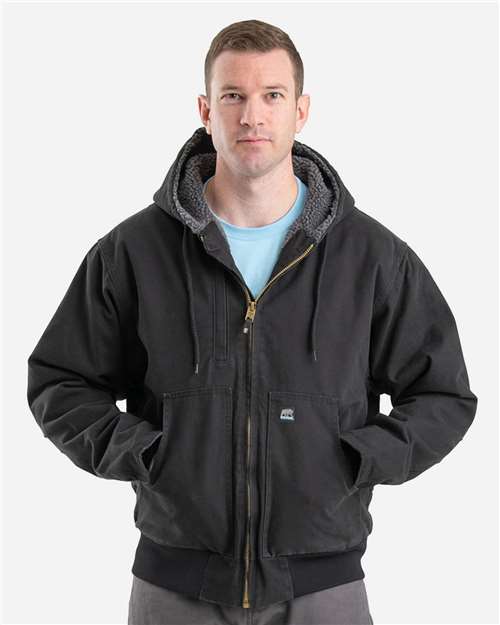 Men's Highland Flex180® Washed Duck Hooded Work Jacket
