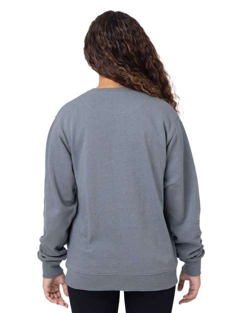 Unisex Reclaimist Fiber Crewneck Sweatshirt – On Model – Back