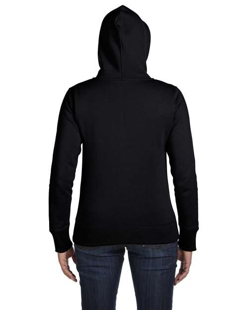 Women's Full-Zip Hooded Sweatshirt – On Model – Back
