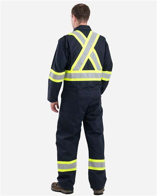 Men's Safety Striped Unlined Coverall – On Model – Back