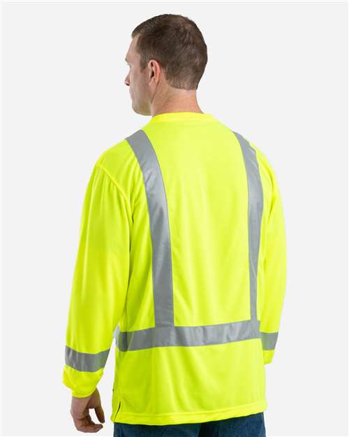 Men's Tall Hi-Vis Class 3 Performance T-Shirt – On Model – Back