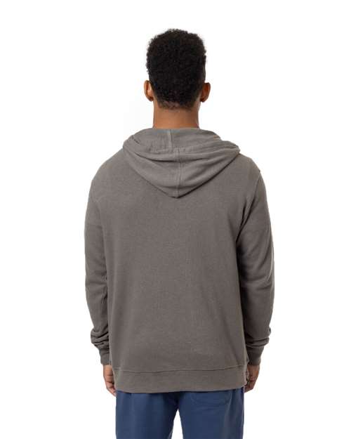 Unisex Hemp Hero Full-Zip Hooded Sweatshirt – On Model – Back