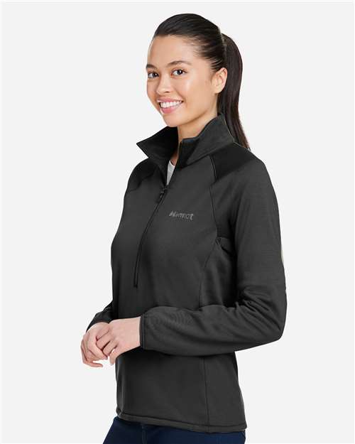 Women's Leconte Half-Zip Pullover – On Model – Side