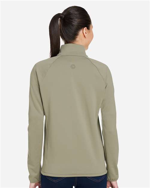Women's Leconte Half-Zip Pullover – On Model – Back