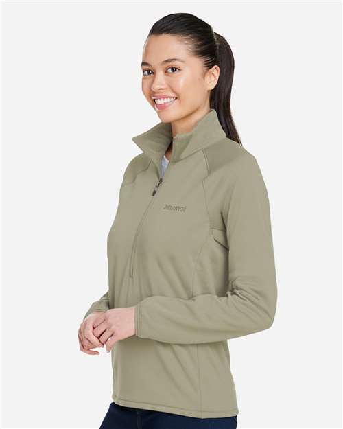 Women's Leconte Half-Zip Pullover – On Model – Side