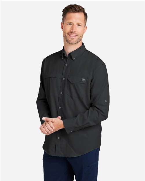 Men's Tide Point Pocket Fishing Shirt – On Model – Side