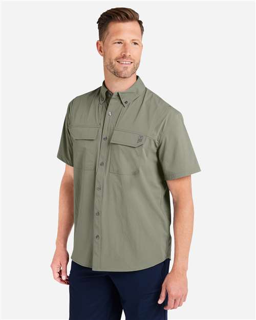 Men's Creekbed Short Sleeve Shirt – On Model – Side