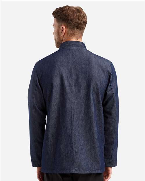 Unisex Denim Chef's Jacket – On Model – Back