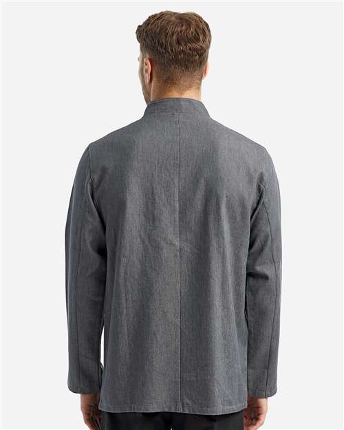 Unisex Denim Chef's Jacket – On Model – Back