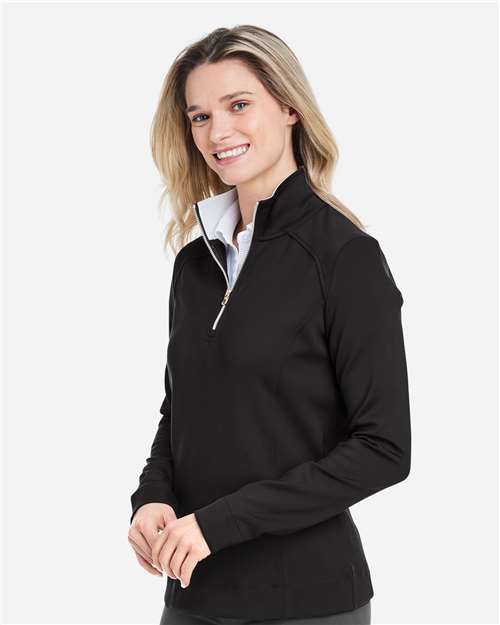 Women's Wells Tech Quarter-Zip Pullover – On Model – Side
