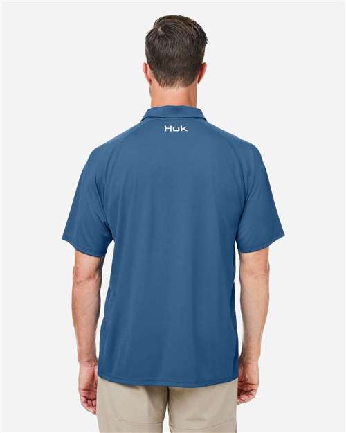 Men's LoPro Solid Performance Polo – On Model – Back