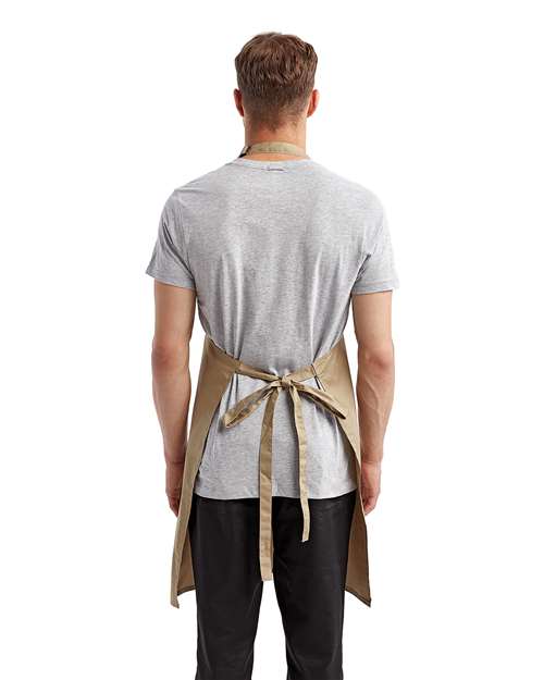 Recycled Bib Apron – On Model – Back