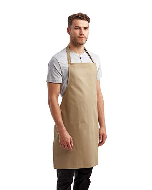 Recycled Bib Apron – On Model – Side