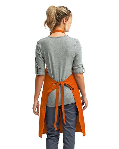Recycled Bib Apron – On Model – Back