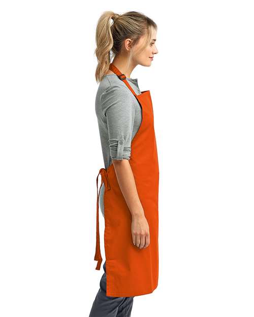 Recycled Bib Apron – On Model – Side