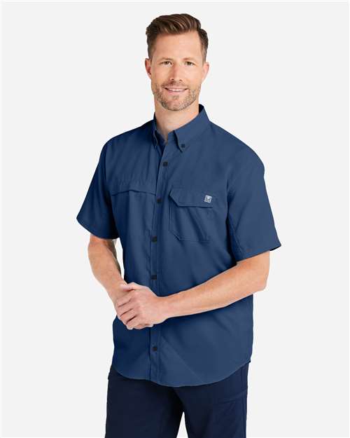 Men's Tide Point Short Sleeve Shirt – On Model – Side