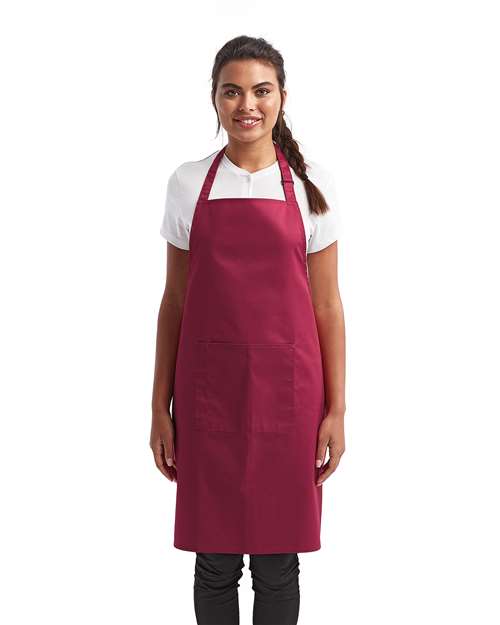 Recycled Pocket Bib Apron – On Model