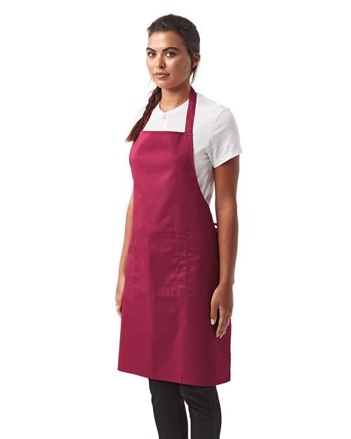 Recycled Pocket Bib Apron – On Model – Side