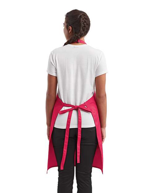 Recycled Pocket Bib Apron – On Model – Back