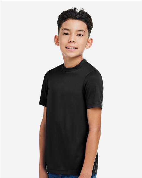 Youth Zone Performance Mesh T-Shirt – On Model – Side