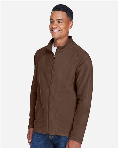 Men's Campus Microfleece Jacket – On Model – Side