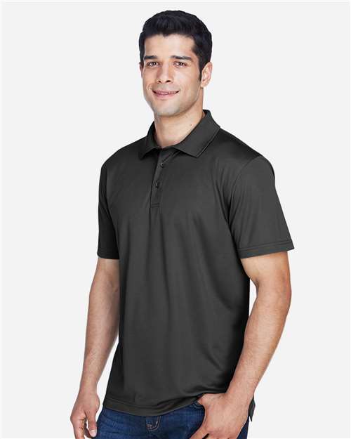 Men's Polyester Jersey Polo – On Model – Side