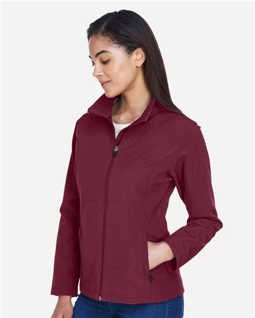 Women's Leader Soft Shell Jacket – On Model – Side