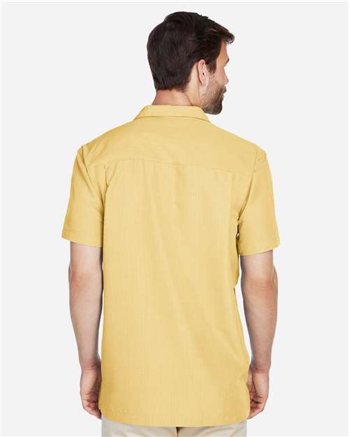Men's Barbados Textured Camp Shirt – On Model – Back