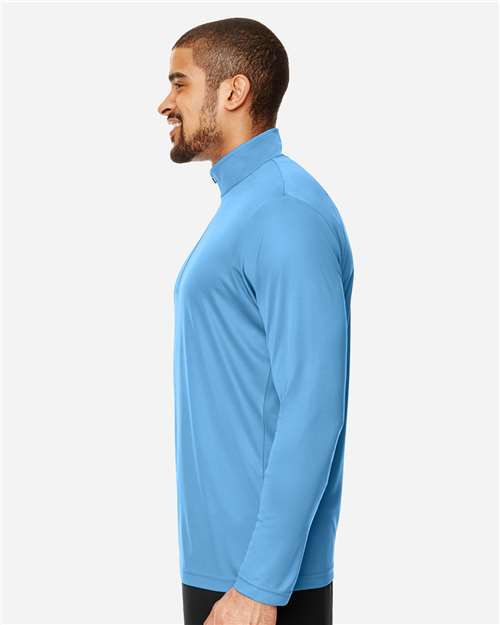 Men's Zone Performance Quarter-Zip Pullover – On Model – Side