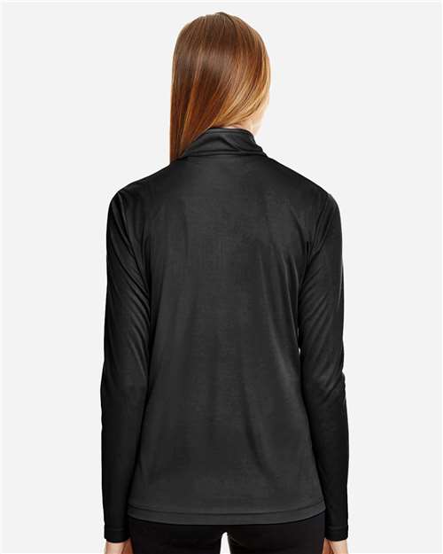 Women's Zone Performance Quarter-Zip Pullover – On Model – Back