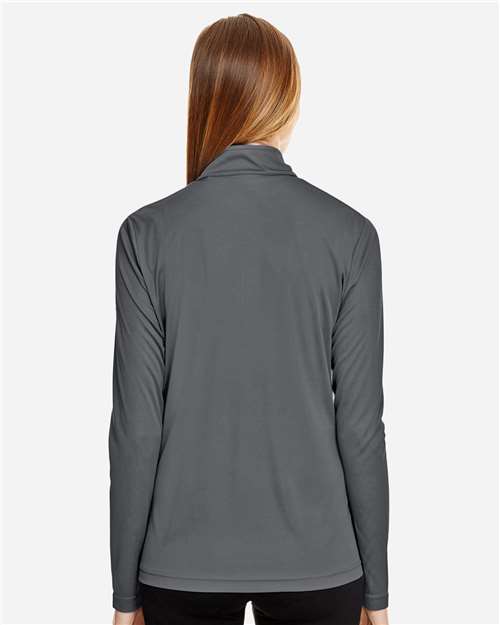 Women's Zone Performance Quarter-Zip Pullover – On Model – Back