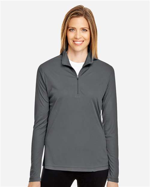 Women's Zone Performance Quarter-Zip Pullover – On Model