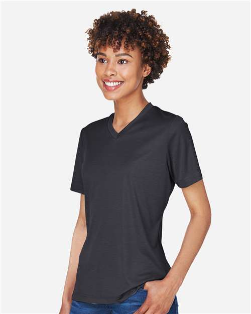 Women's Sonic Heather Performance T-Shirt – On Model – Side