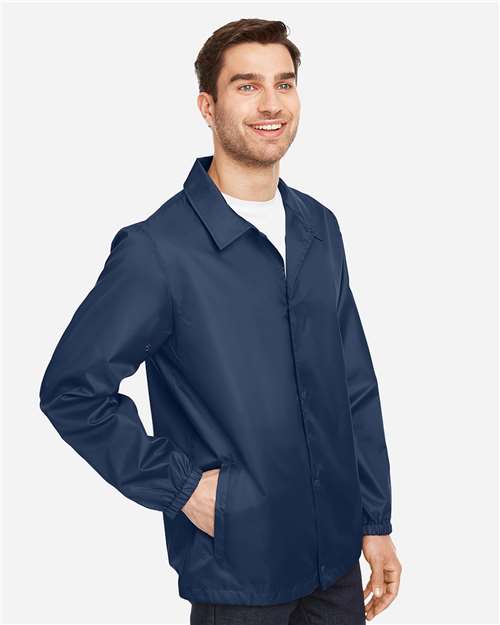 Unisex Zone Protect Coaches Jacket – On Model – Side