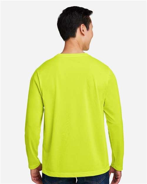 Unisex Charge Snag and Soil Protect Long Sleeve T-Shirt – On Model – Back
