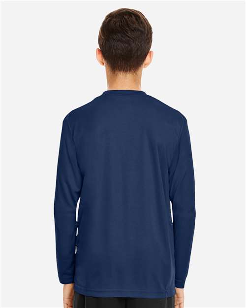 Youth Zone Performance Long Sleeve T-Shirt – On Model – Back