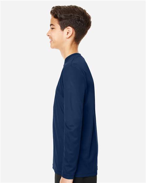 Youth Zone Performance Long Sleeve T-Shirt – On Model – Side
