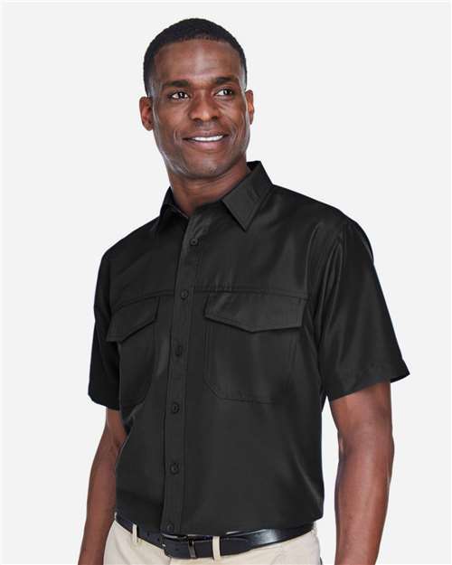 Men's Key West Short Sleeve Performance Staff Shirt – On Model – Side