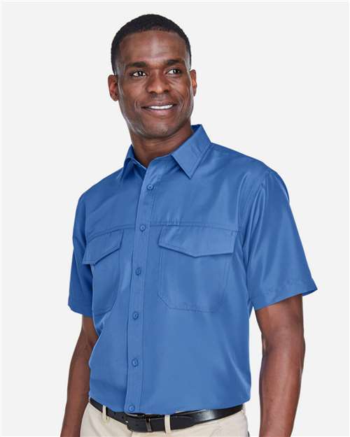 Men's Key West Short Sleeve Performance Staff Shirt – On Model – Side