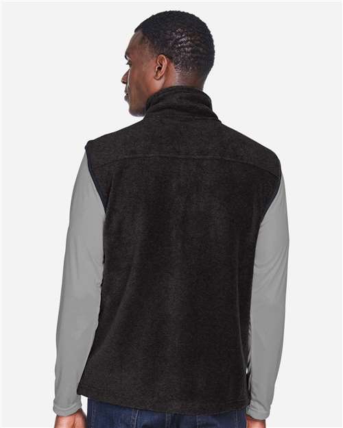 Unisex Fleece Full-Zip Vest – On Model – Back