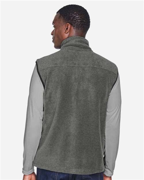 Unisex Fleece Full-Zip Vest – On Model – Back