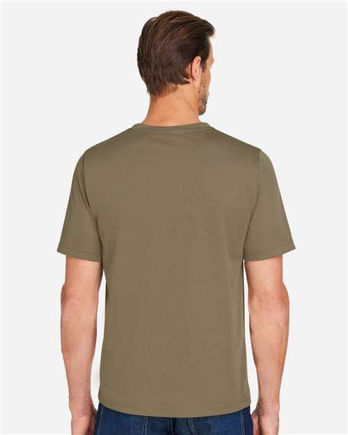 Unisex Charge Snag and Soil Protect T-Shirt – On Model – Back